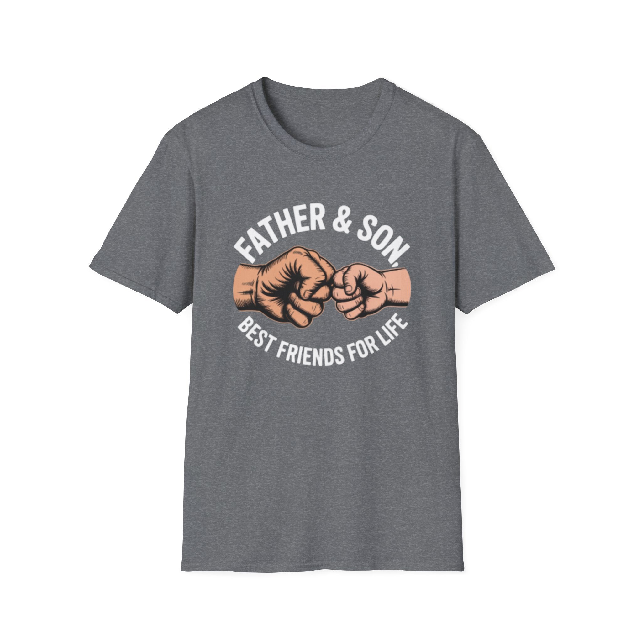 Fist Bump Father Son T-Shirt — Matching Parent & Child Fist-Bump Tee