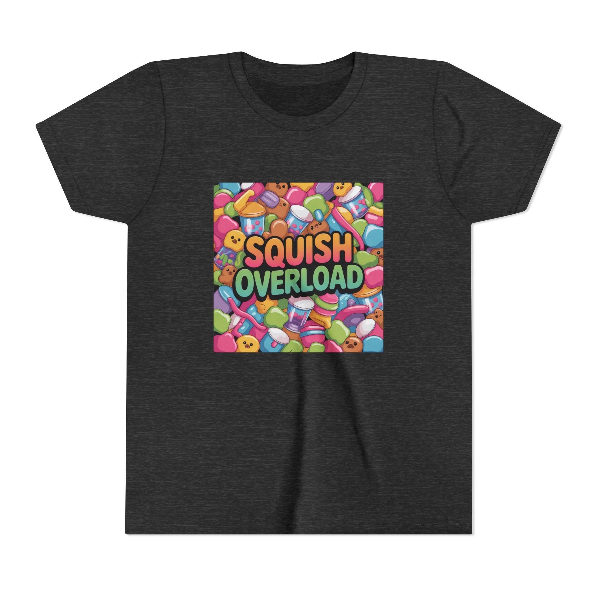 Youth Tee — "Squish Overload" Colorful Squishy Toys Graphic