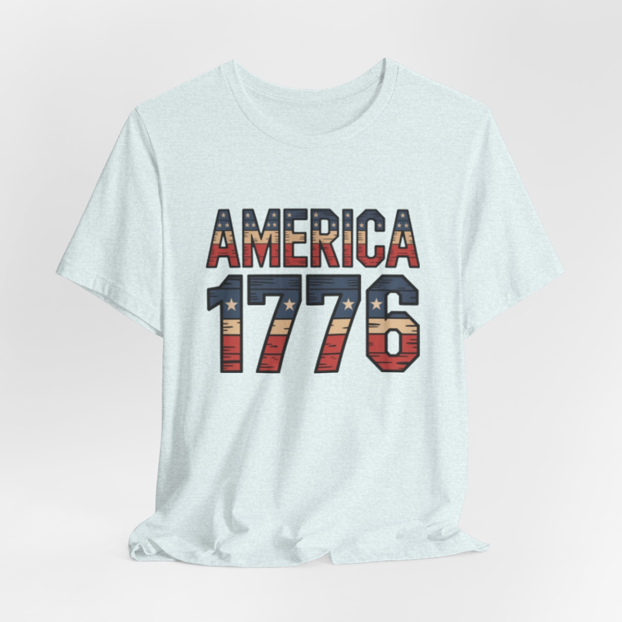 America 1776 Vintage Patriotic Flag Tee