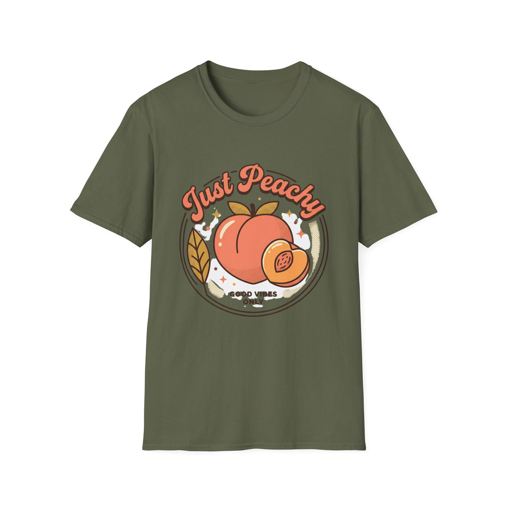 Just Peachy Retro Fruit Graphic Tee