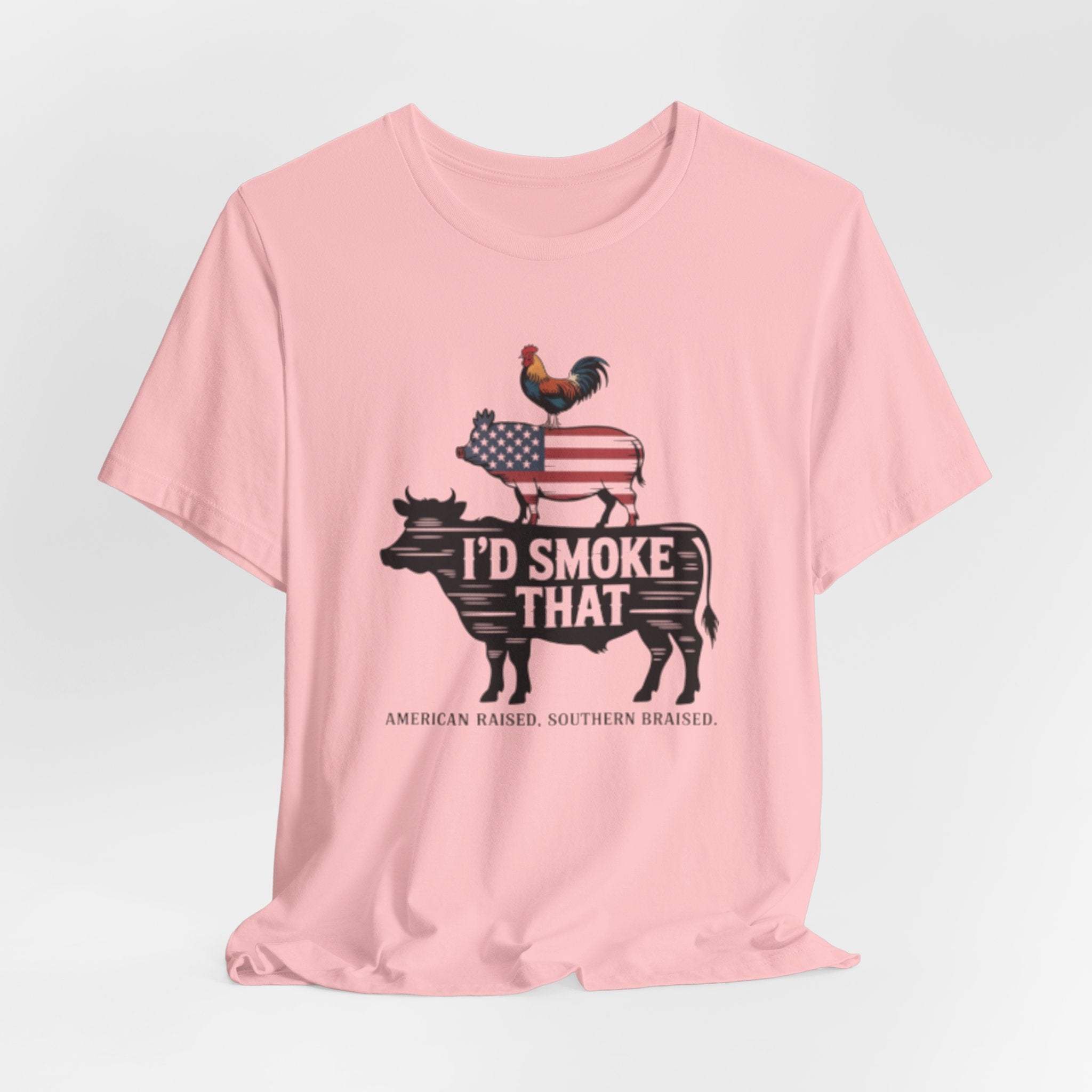 Barbecue Farm Tee — "I'd Smoke That" Americana BBQ Shirt