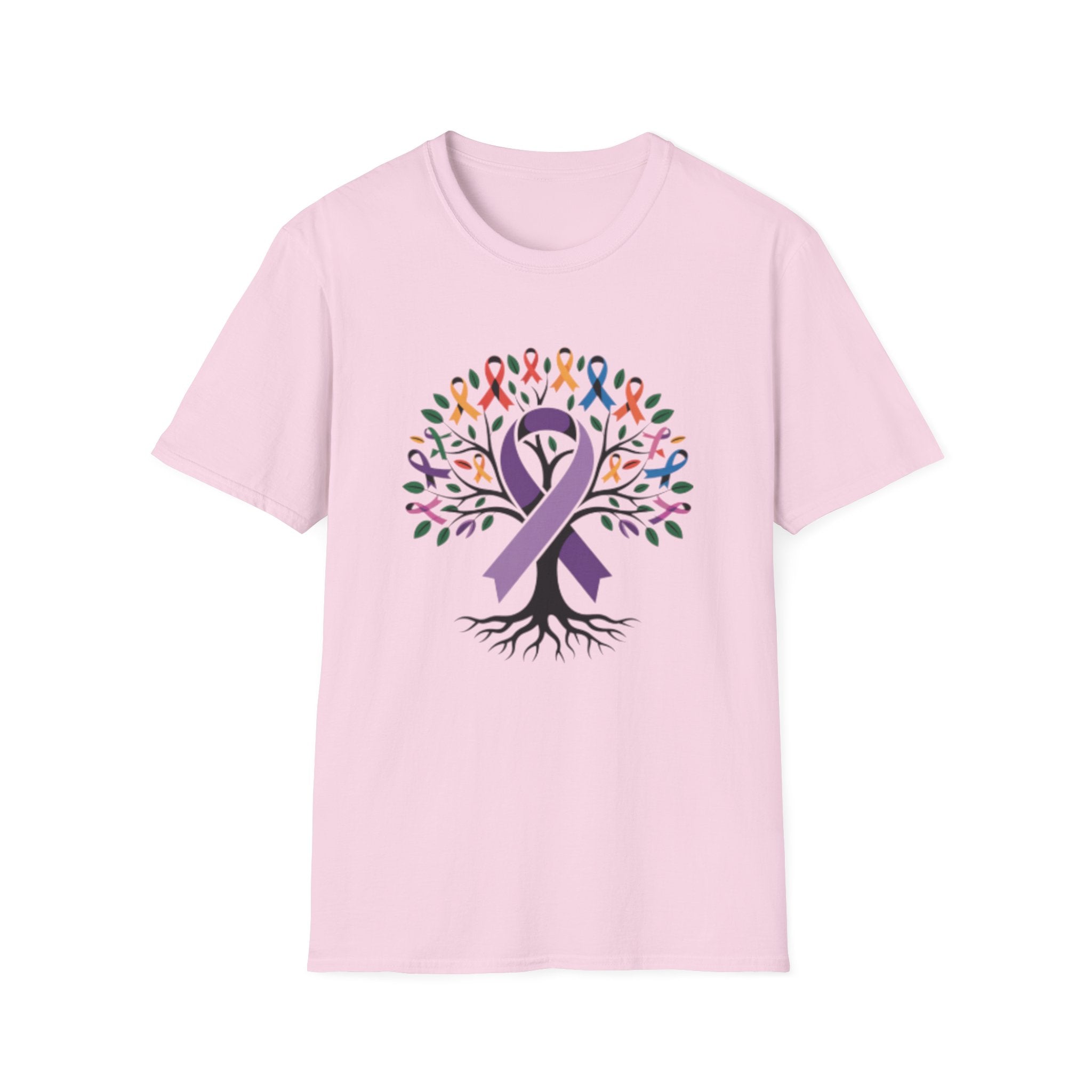 Awareness Ribbon Tree T-Shirt — Multicause Support & Hope Design