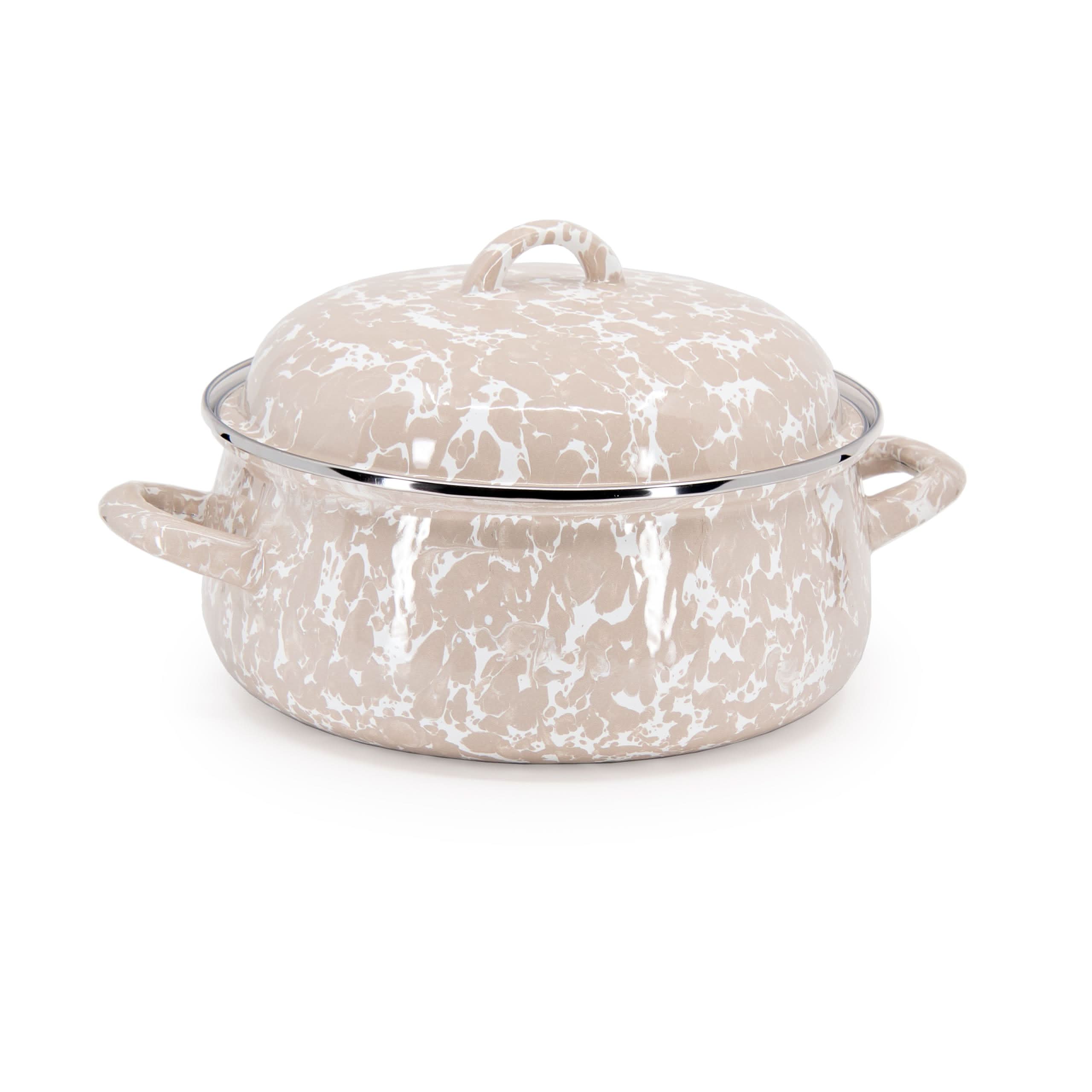Golden Rabbit Enamelware 4 Qt Dutch Oven
