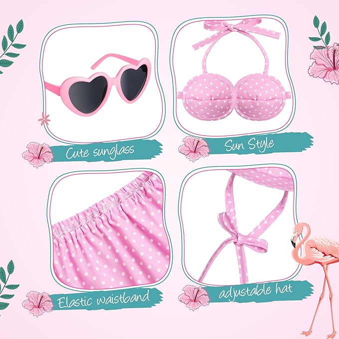 Hawaiian Luau Bikini Porch Goose Outfit – Pink