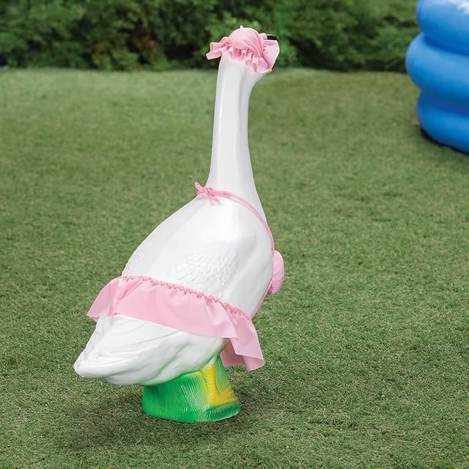 Gaggleville Pink Bikini Goose Outfit with Sun Hat & Sunglasses