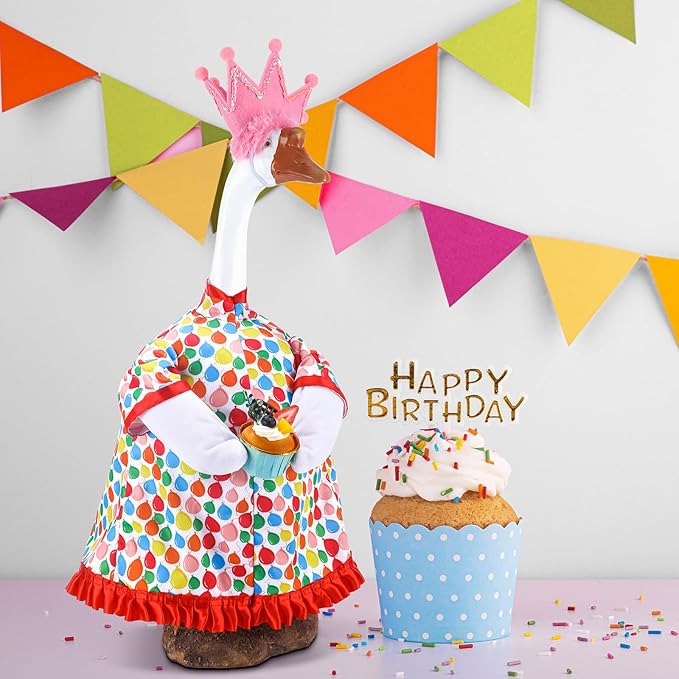 Happy Birthday Porch Goose Outfit – Pink