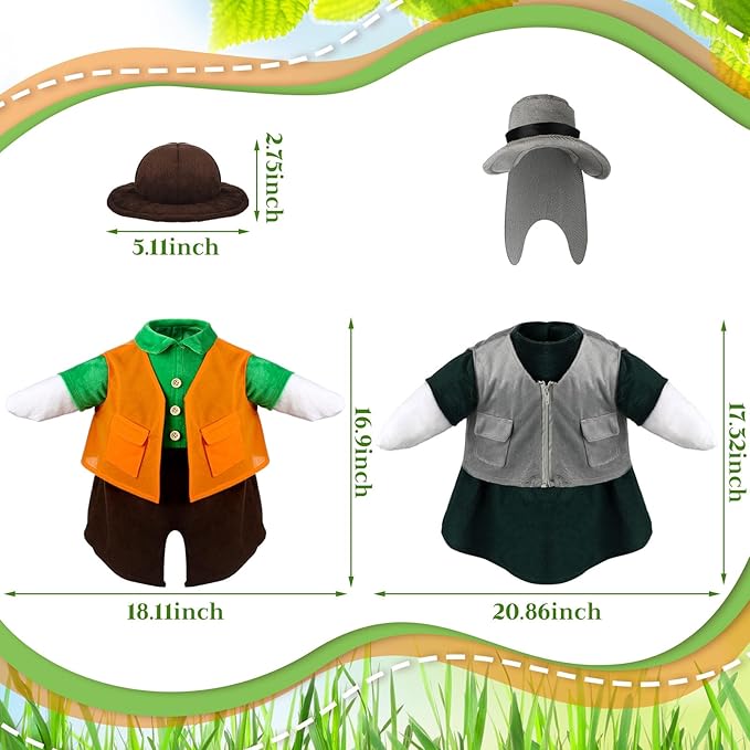 Porch Goose Fishing Costume Outfit – Set of 2