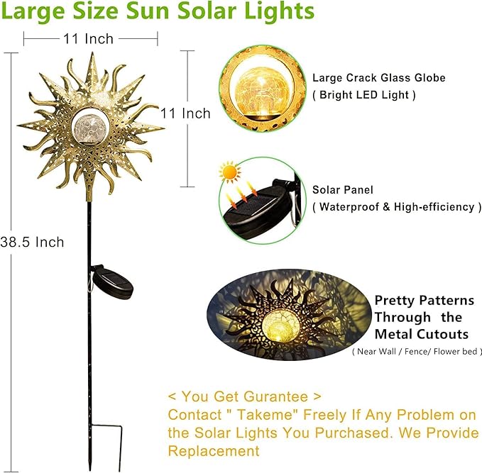 Sun Solar Garden Stake Light