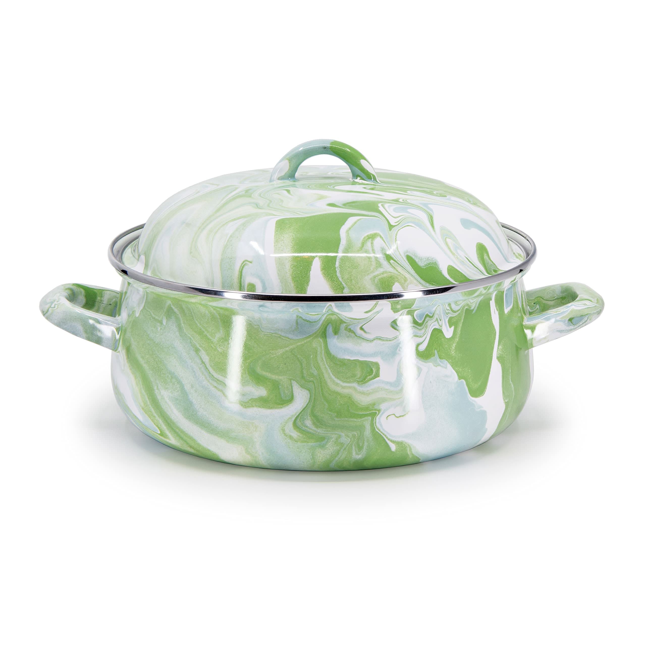 Golden Rabbit Enamelware 4 Qt Dutch Oven