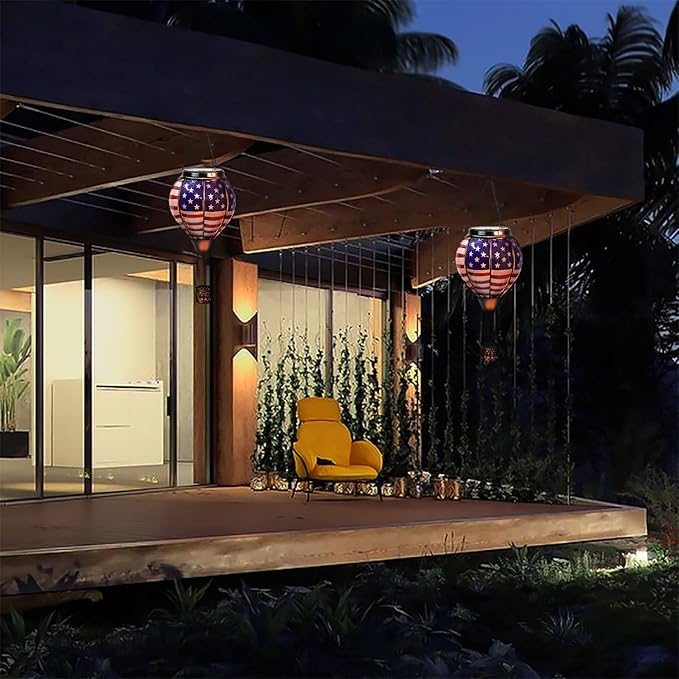 Hot Air Balloon Solar Hanging Lantern