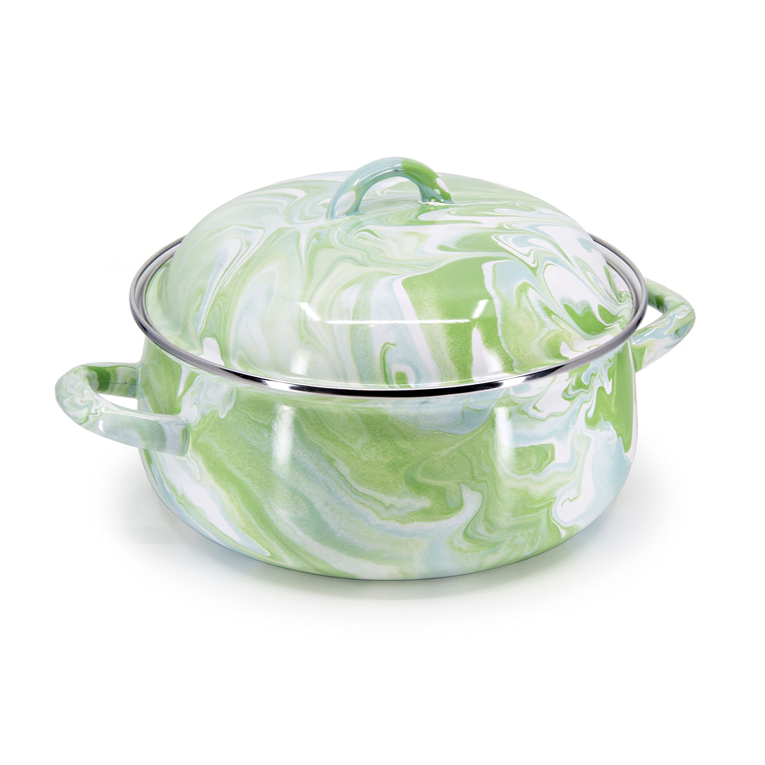 Golden Rabbit Enamelware 4 Qt Dutch Oven
