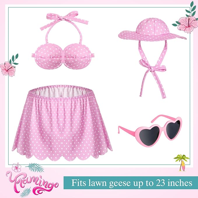 Hawaiian Luau Bikini Porch Goose Outfit – Pink