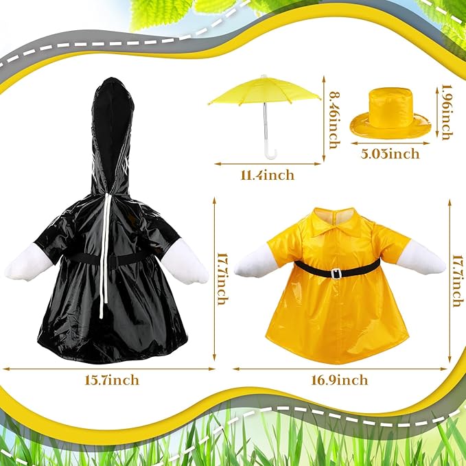 Porch Goose Raincoat Costume Outfit – Set of 2