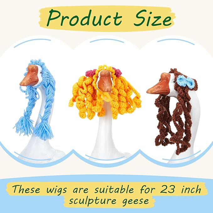 Porch Goose Crochet Braid Wig Accessories – Set of 3 Styles