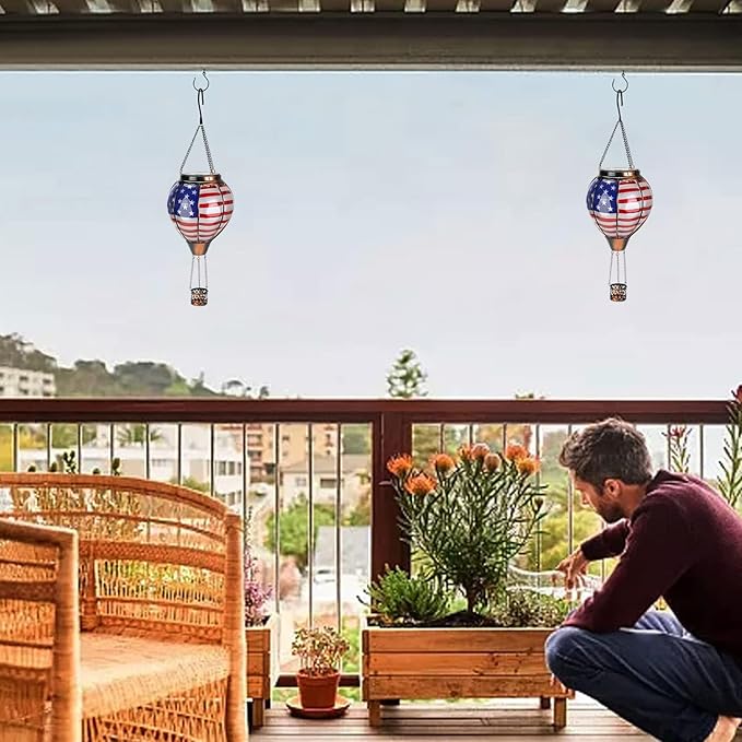Hot Air Balloon Solar Hanging Lantern
