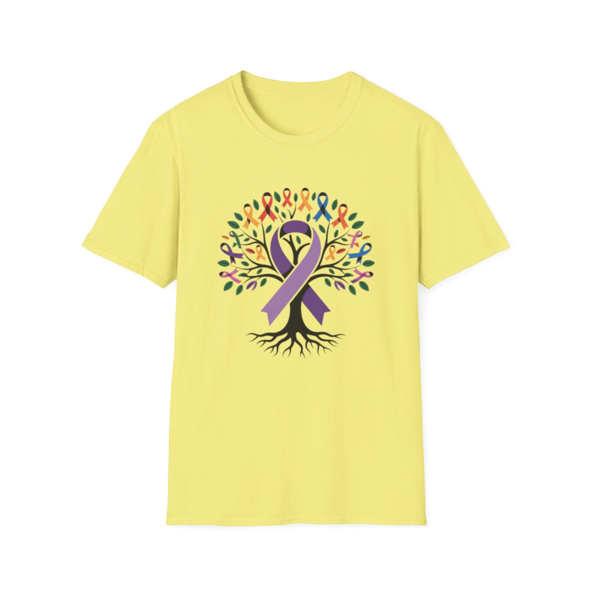 Awareness Ribbon Tree T-Shirt — Multicause Support & Hope Design