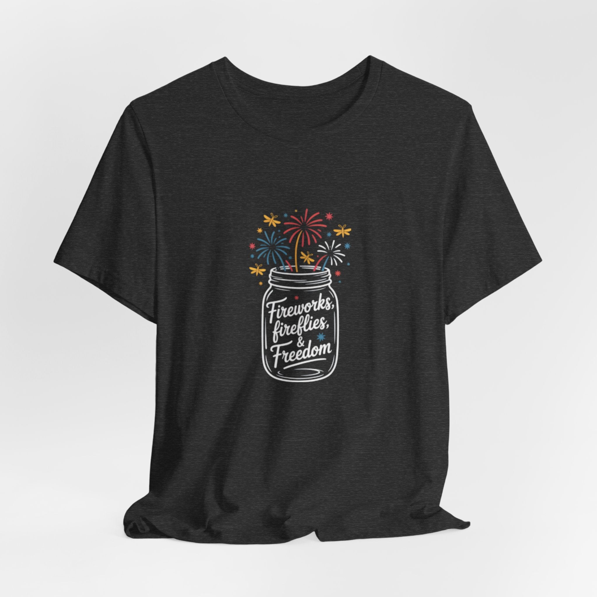 Fireworks Celebration Minimal Fourth of July Tee