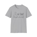 Strength Is Beautiful T-Shirt — Ribbon Lotus Butterfly Awareness Tee