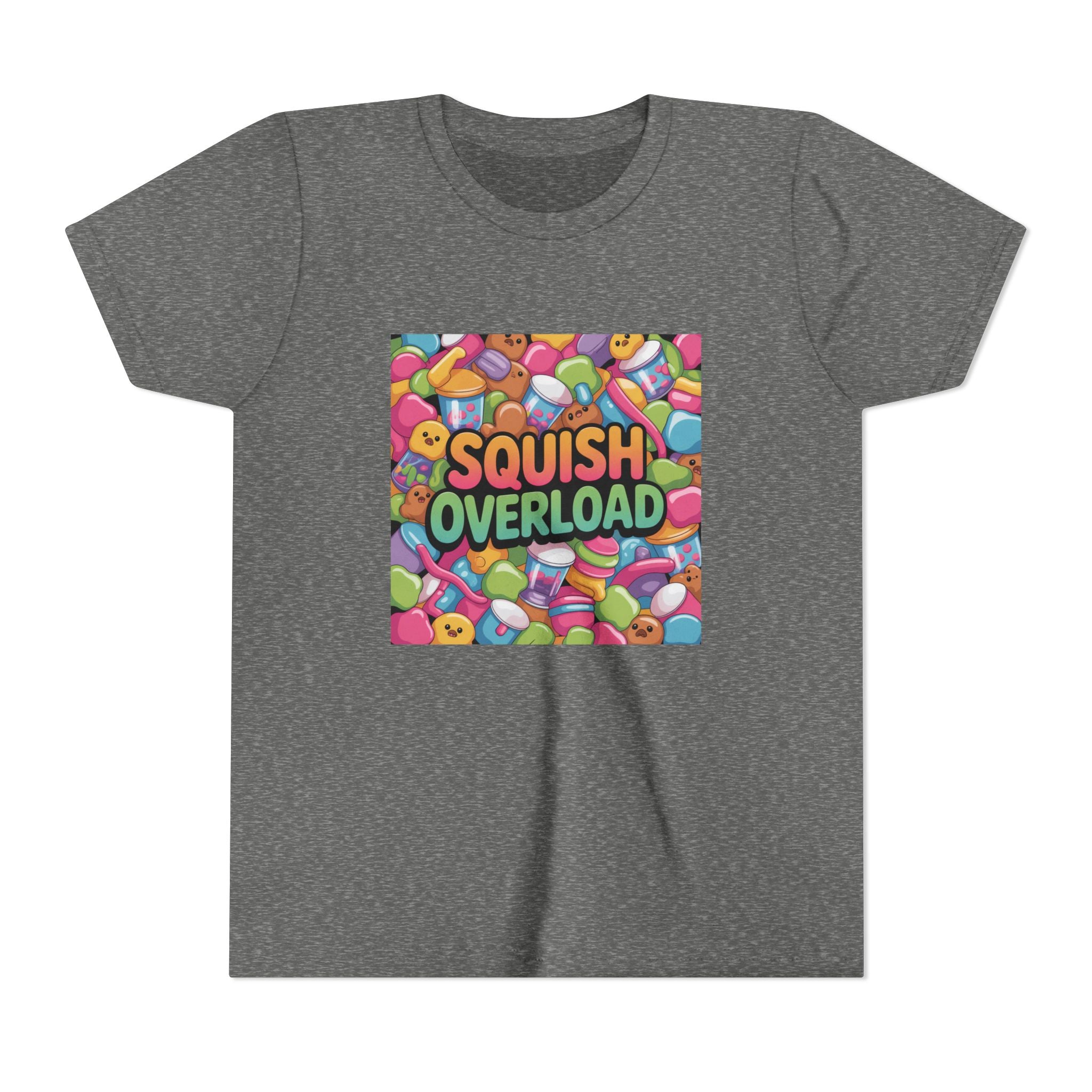 Youth Tee — "Squish Overload" Colorful Squishy Toys Graphic