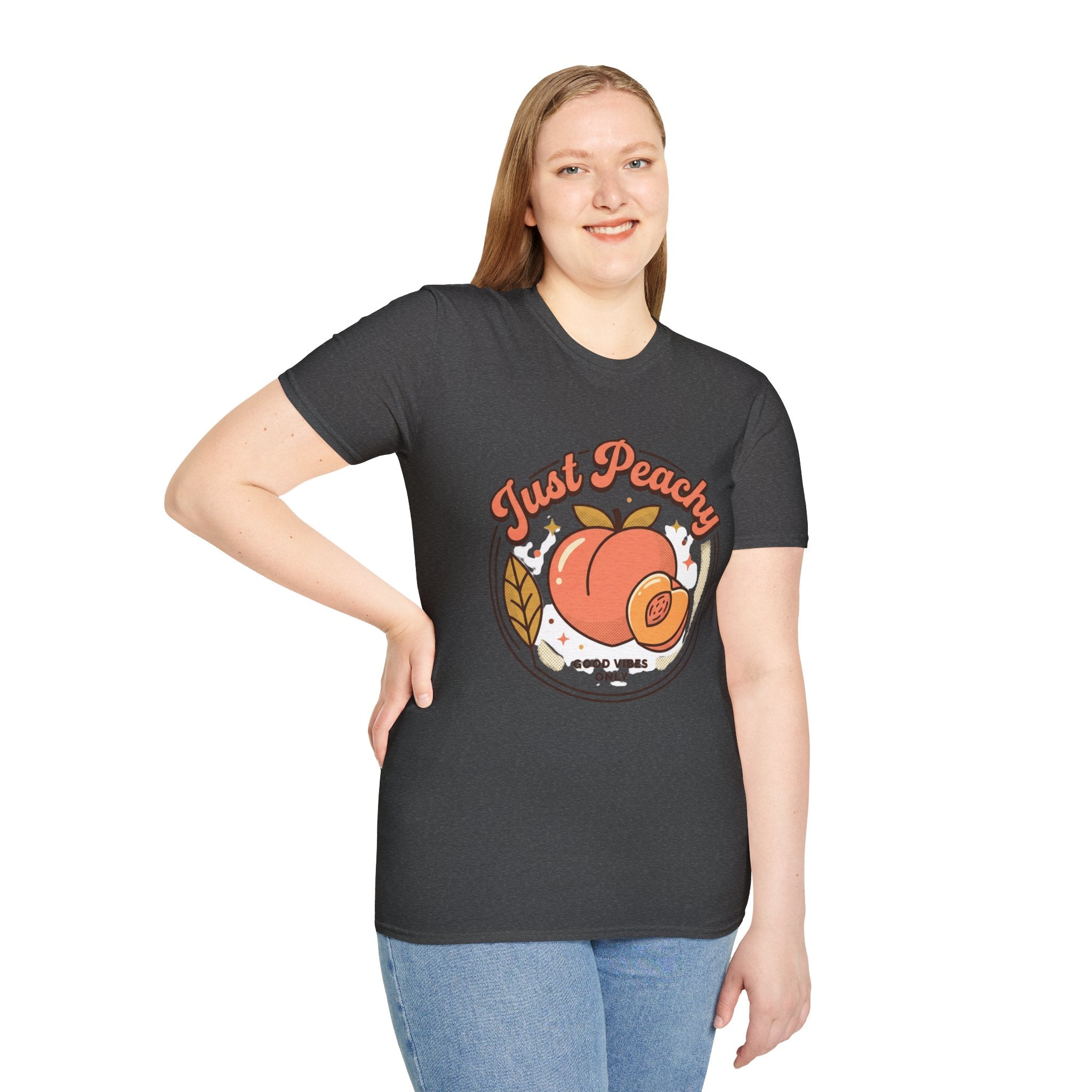 Just Peachy Retro Fruit Graphic Tee