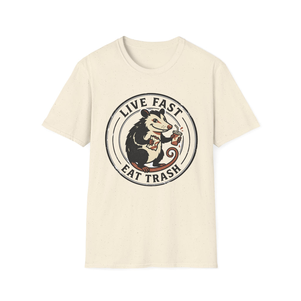Live Fast Eat Trash Funny Possum Tee