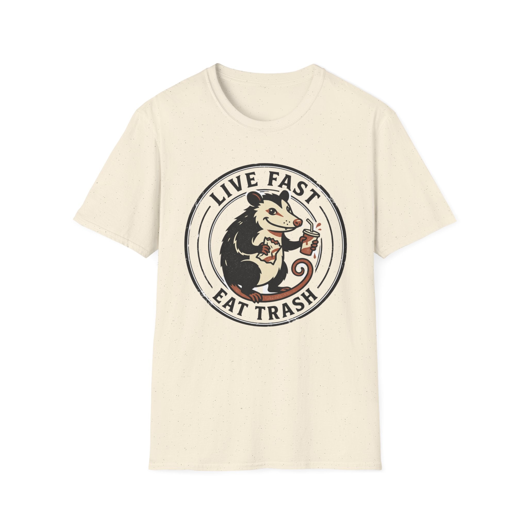 Live Fast Eat Trash Funny Possum Tee