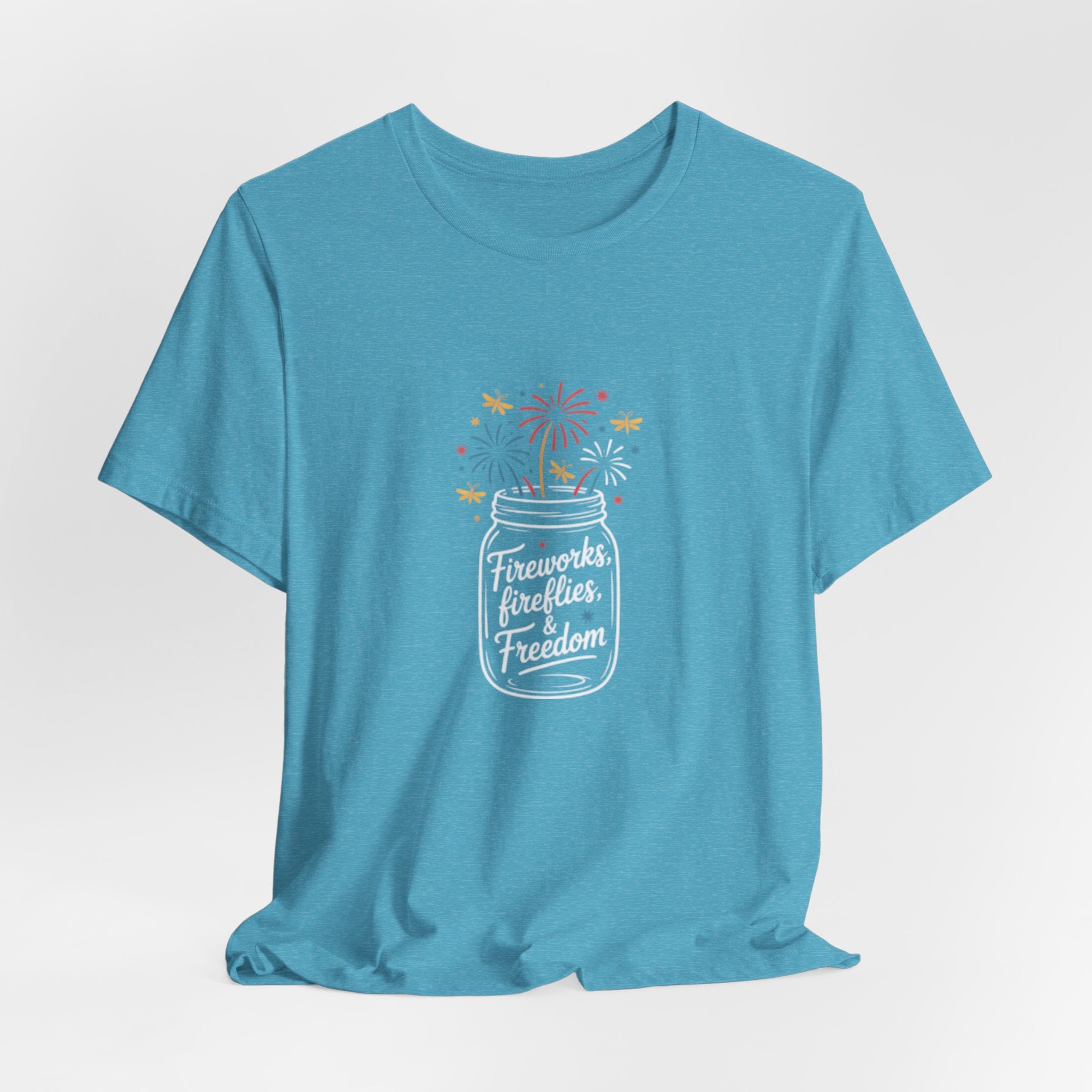 Fireworks Celebration Minimal Fourth of July Tee