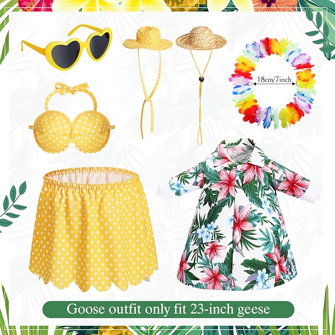 Hawaiian Luau Goose Outfit – Bikini, Set of 2