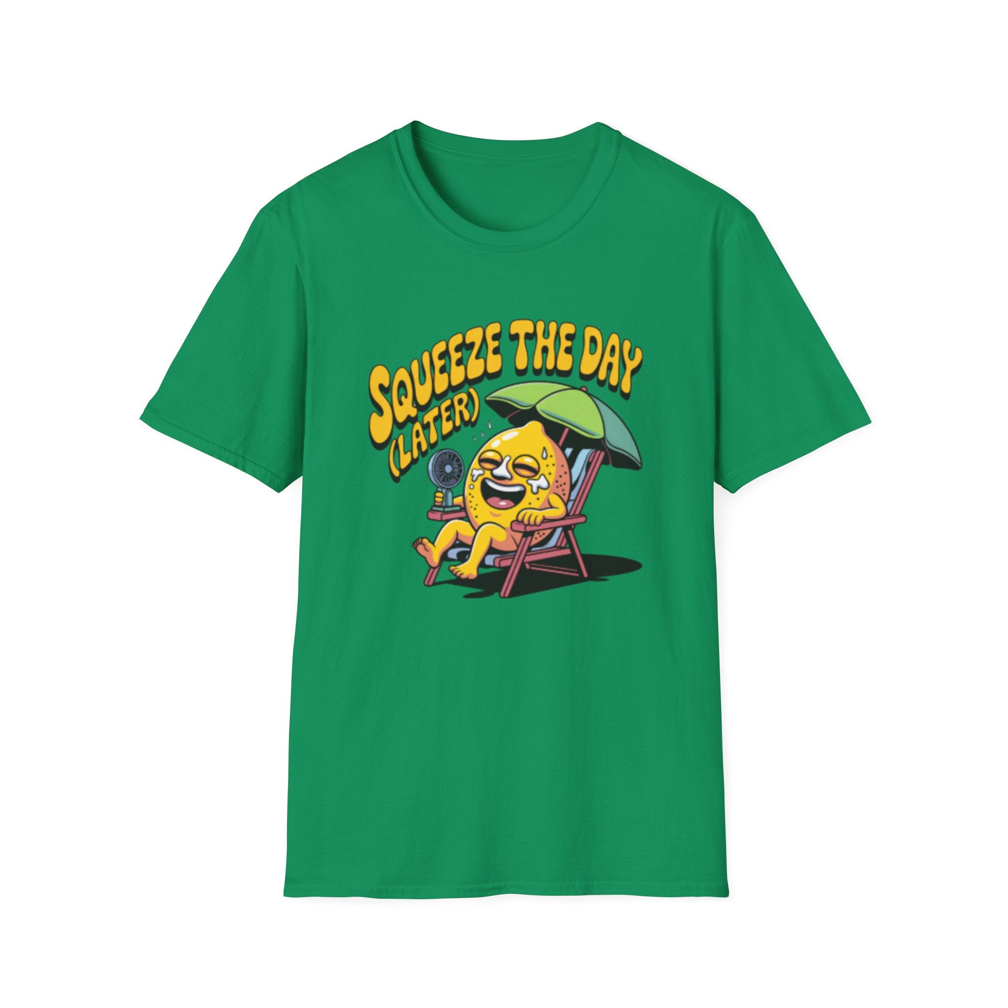 Squeeze the Day Lemon Graphic T-Shirt | Cute Citrus Illustration
