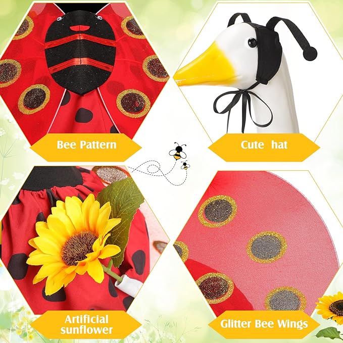 Spring Ladybug & Sunflower Goose Outfit