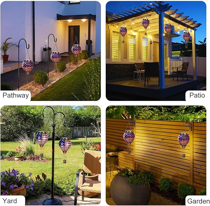 Hot Air Balloon Solar Hanging Lantern
