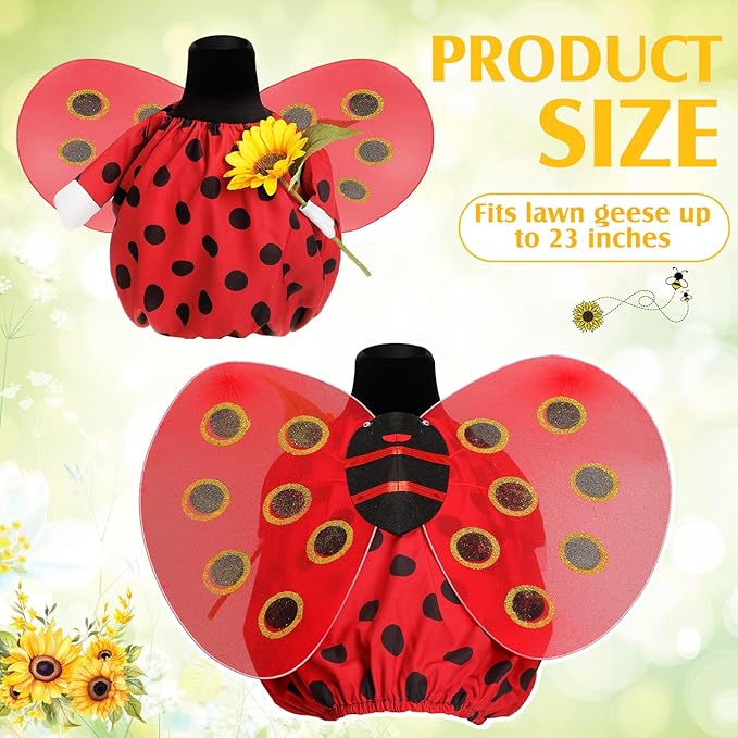 Spring Ladybug & Sunflower Goose Outfit