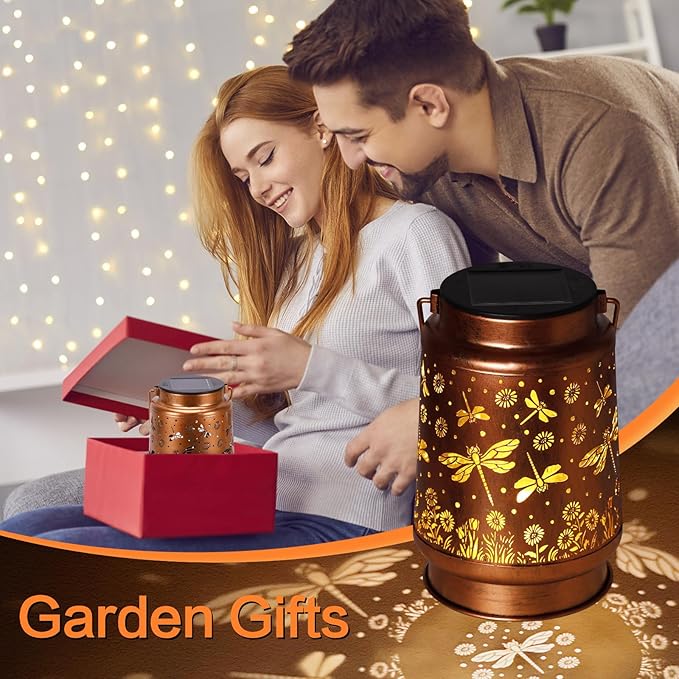 Solar Dragonfly Hanging Lantern | Outdoor Garden Decor