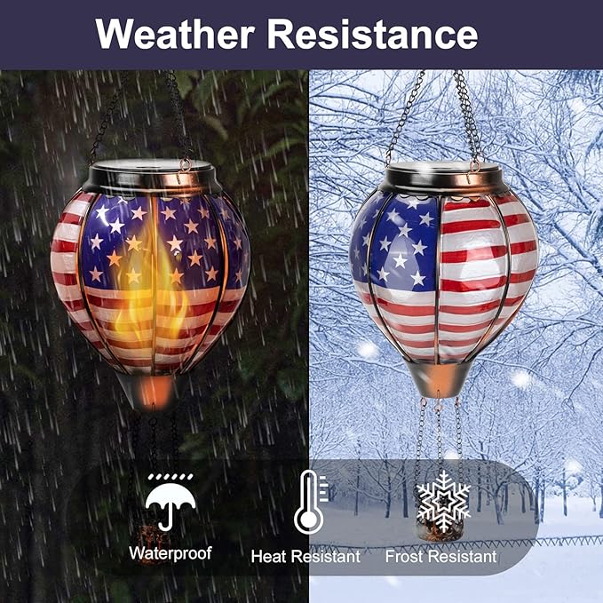 Hot Air Balloon Solar Hanging Lantern