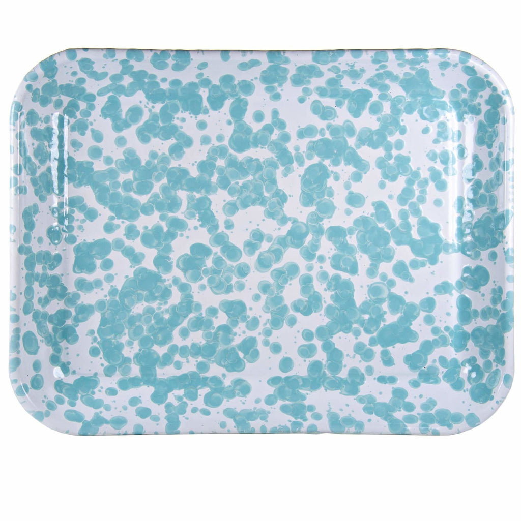 Golden Rabbit Enamelware Quarter Sheet Trays – Cobalt Swirl (Set of 2)