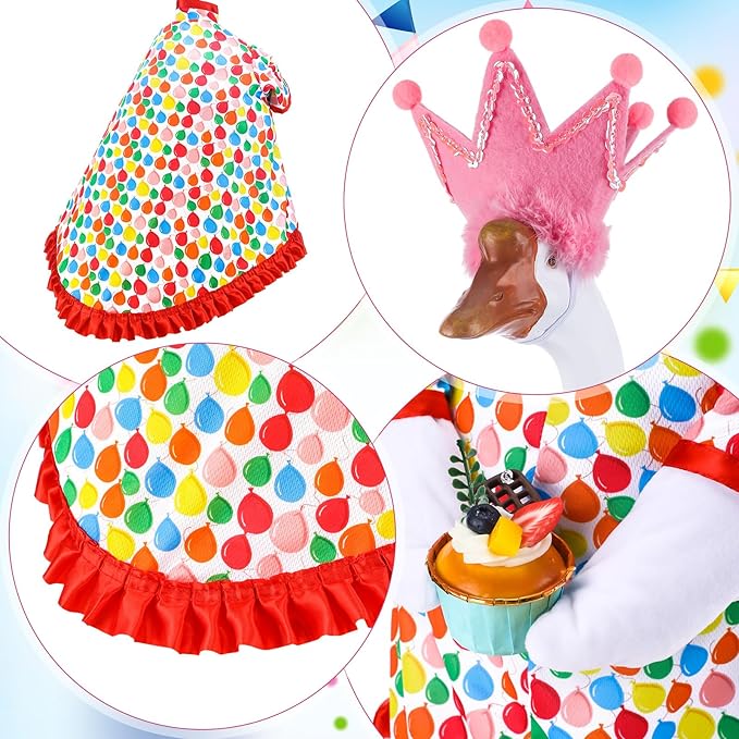 Happy Birthday Porch Goose Outfit – Pink