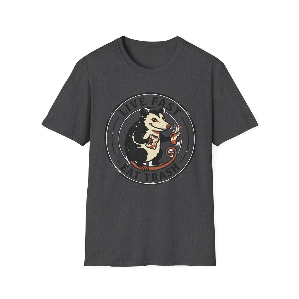 Live Fast Eat Trash Funny Possum Tee
