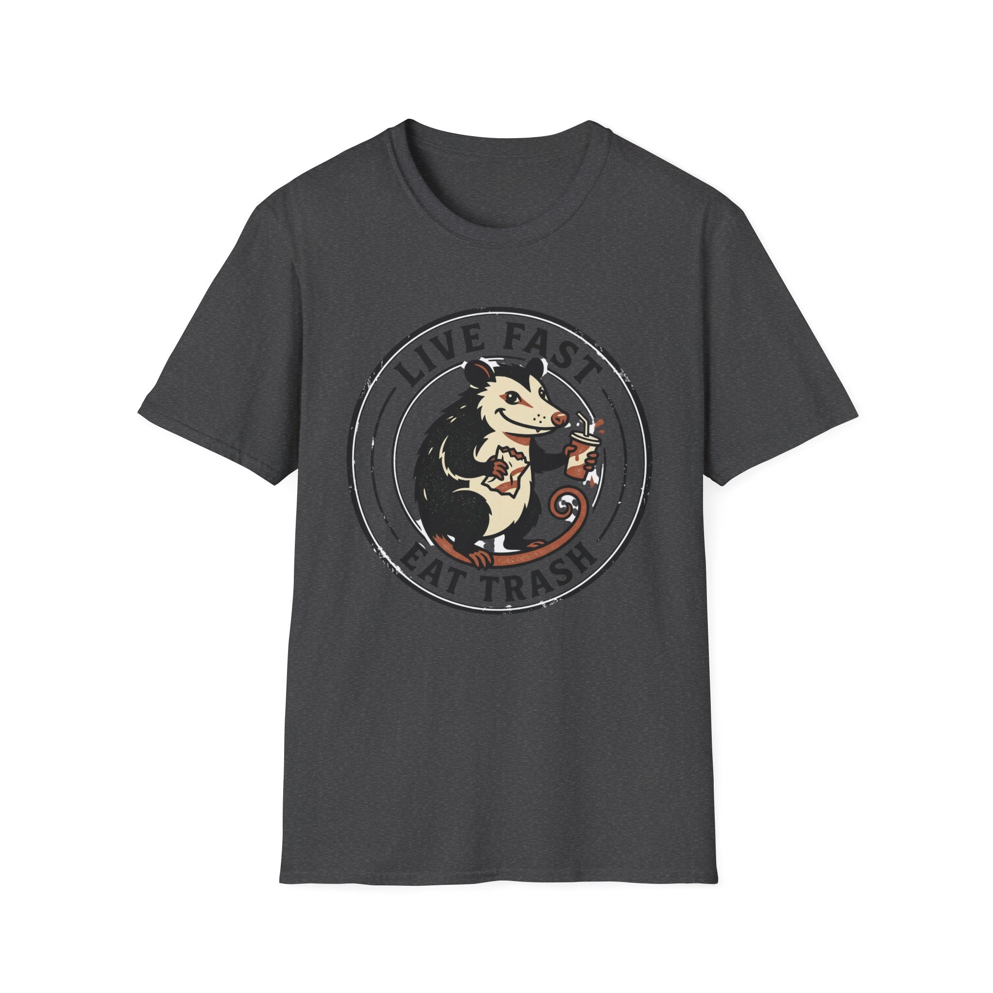 Live Fast Eat Trash Funny Possum Tee