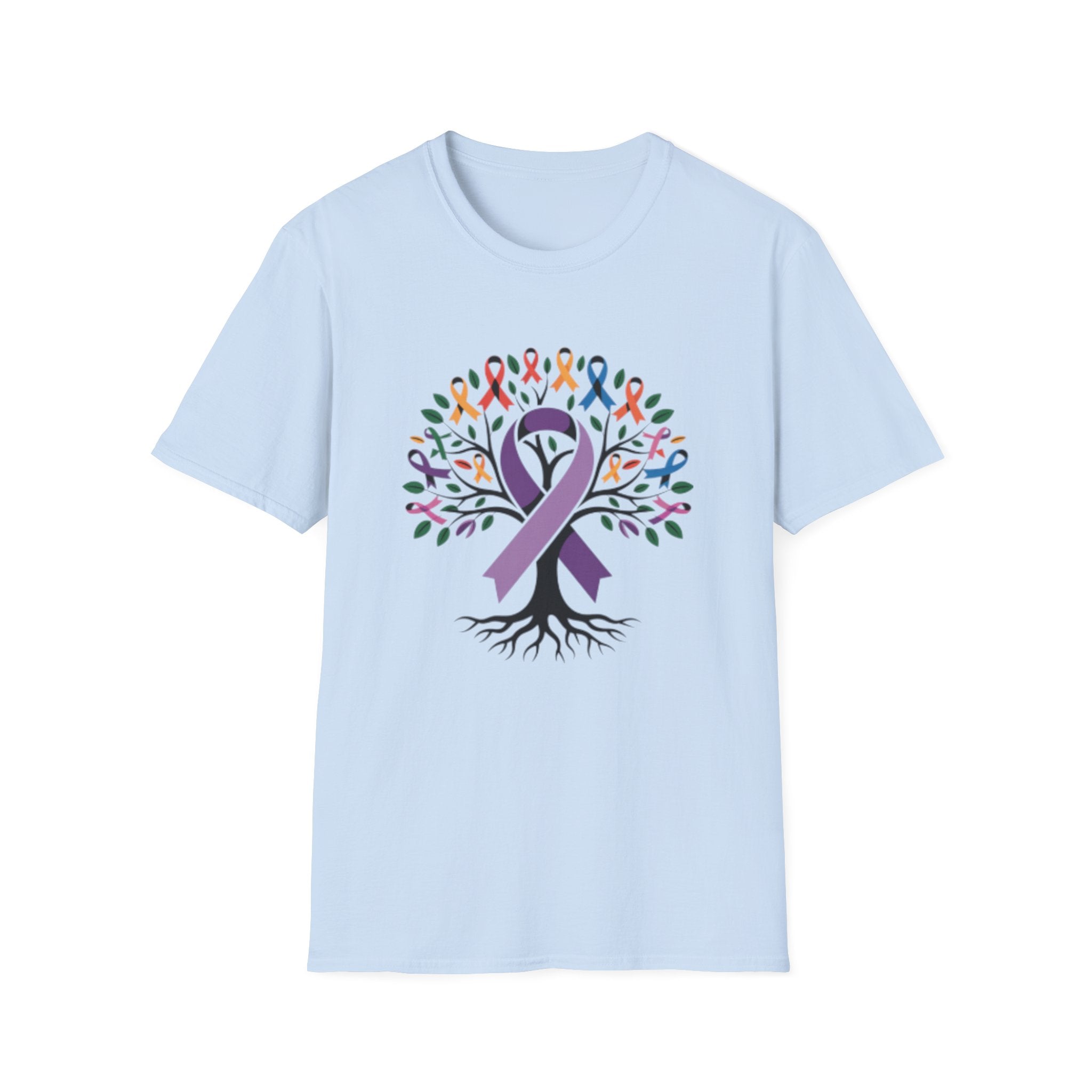 Awareness Ribbon Tree T-Shirt — Multicause Support & Hope Design