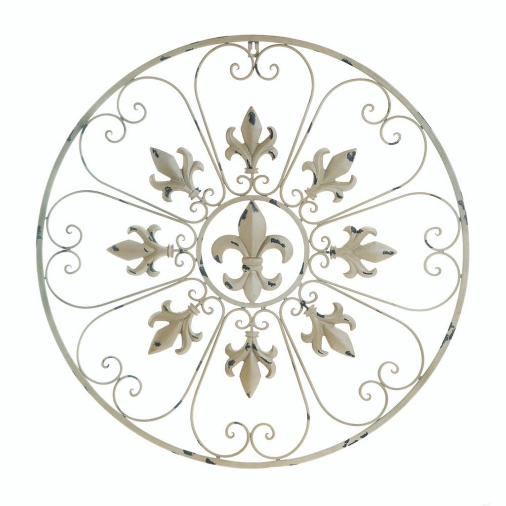 Circular Fleur-de-Lis Wall Decor