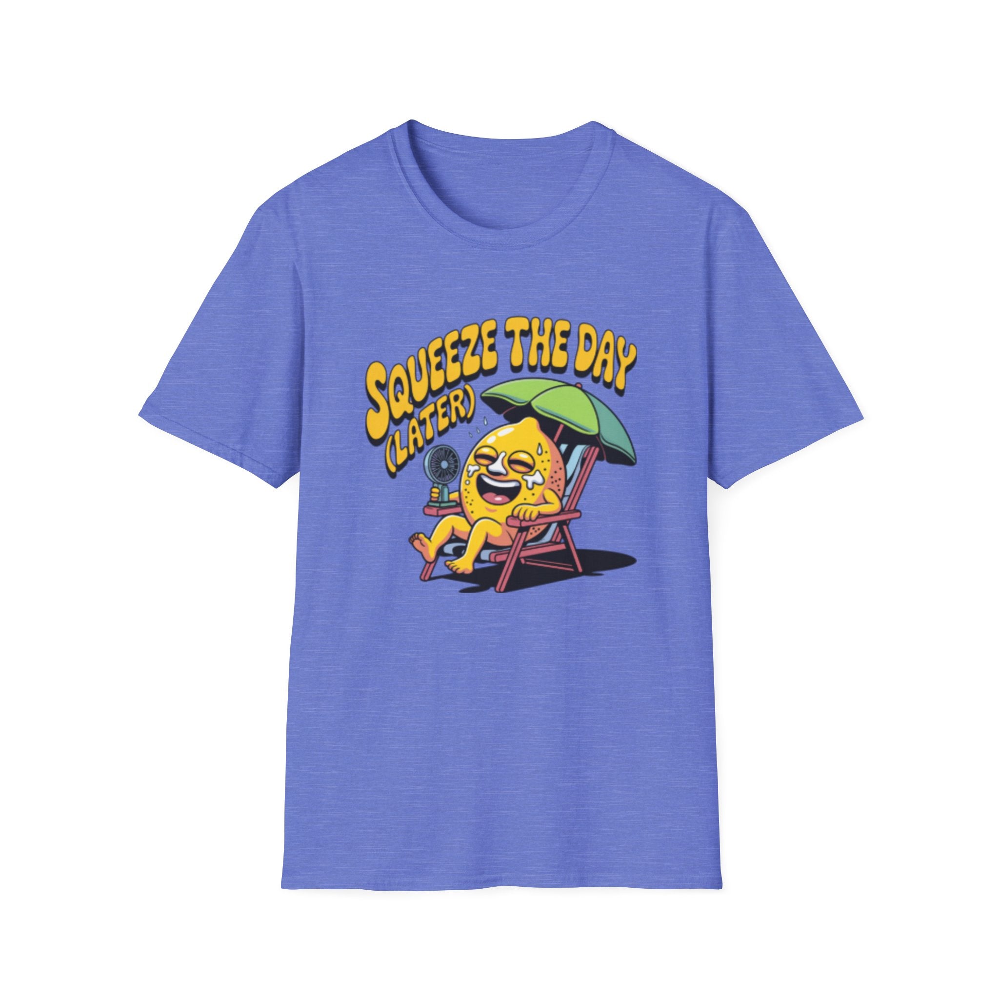 Squeeze the Day Lemon Graphic T-Shirt | Cute Citrus Illustration