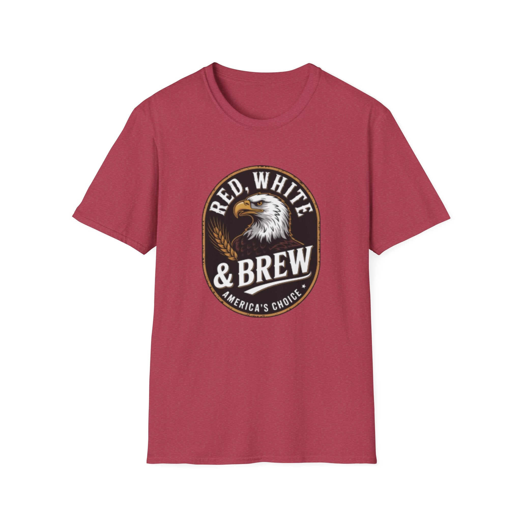 Red White & Brew eagle logo T-Shirt | Americana coffee design