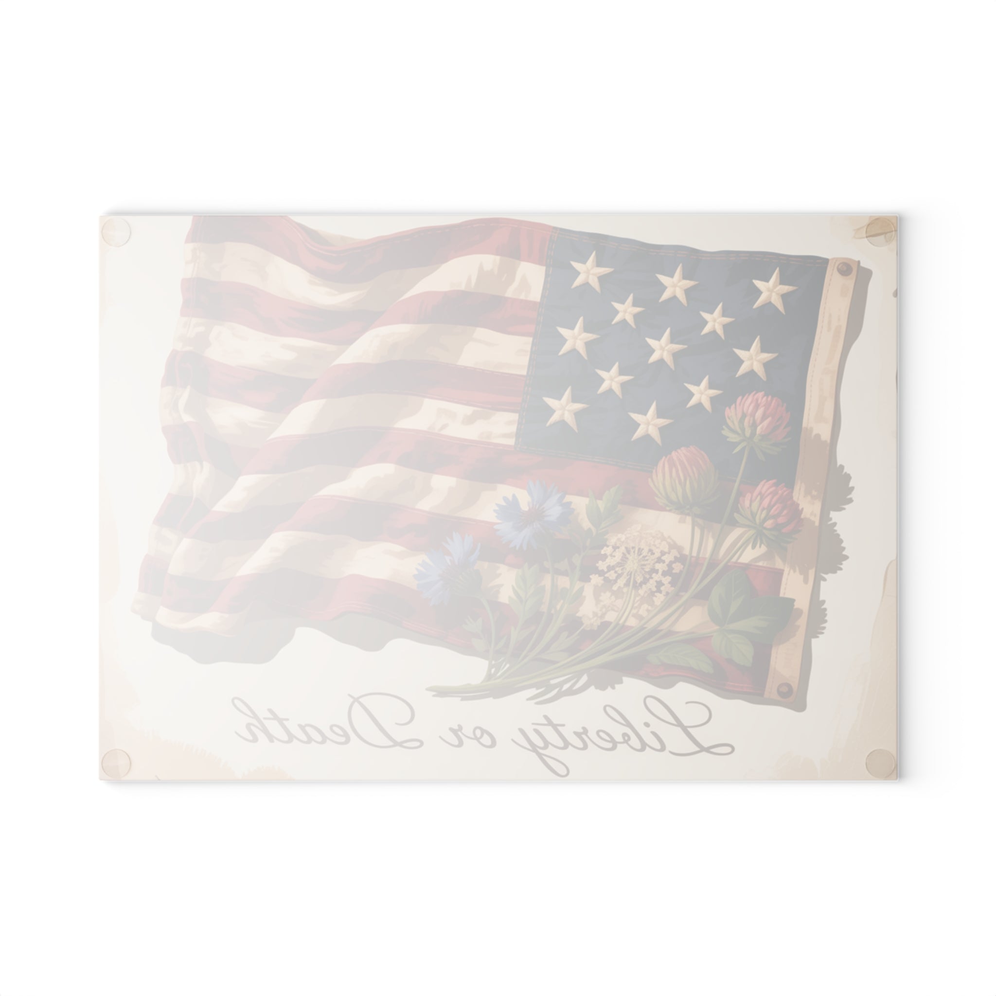 Liberty or Death flag cutting board | Glass Cutting Board