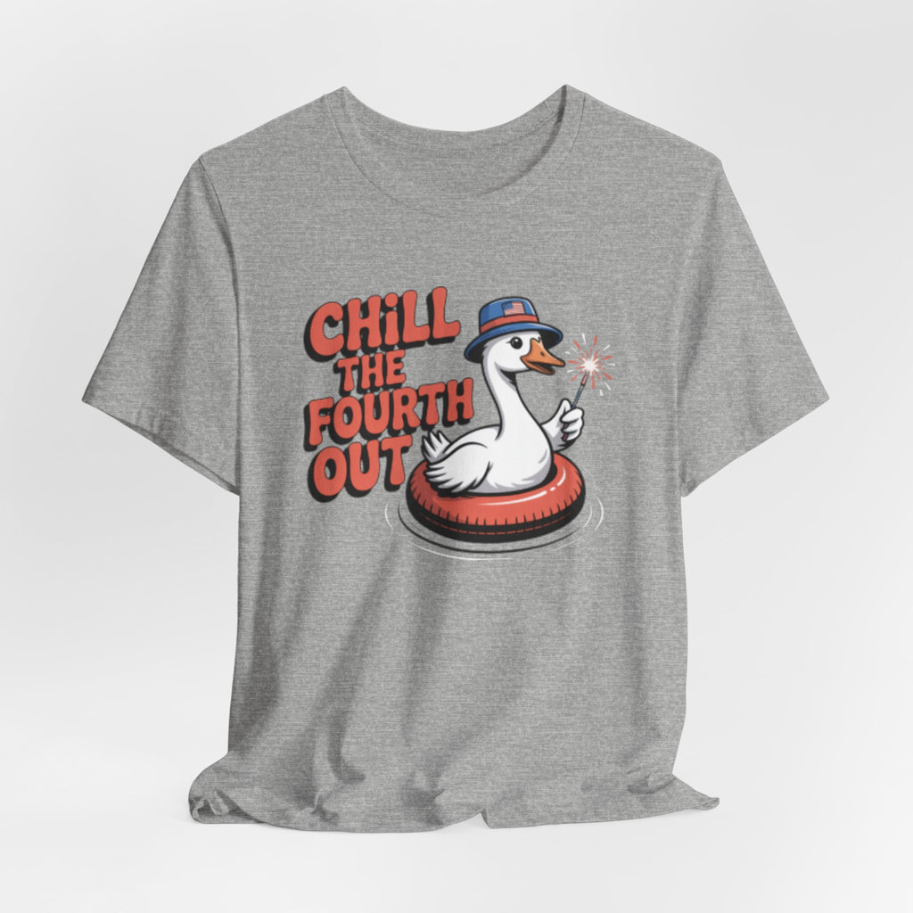 Chill the Fourth Out Duck Tee | Fourth of July Patriotic T-Shirt