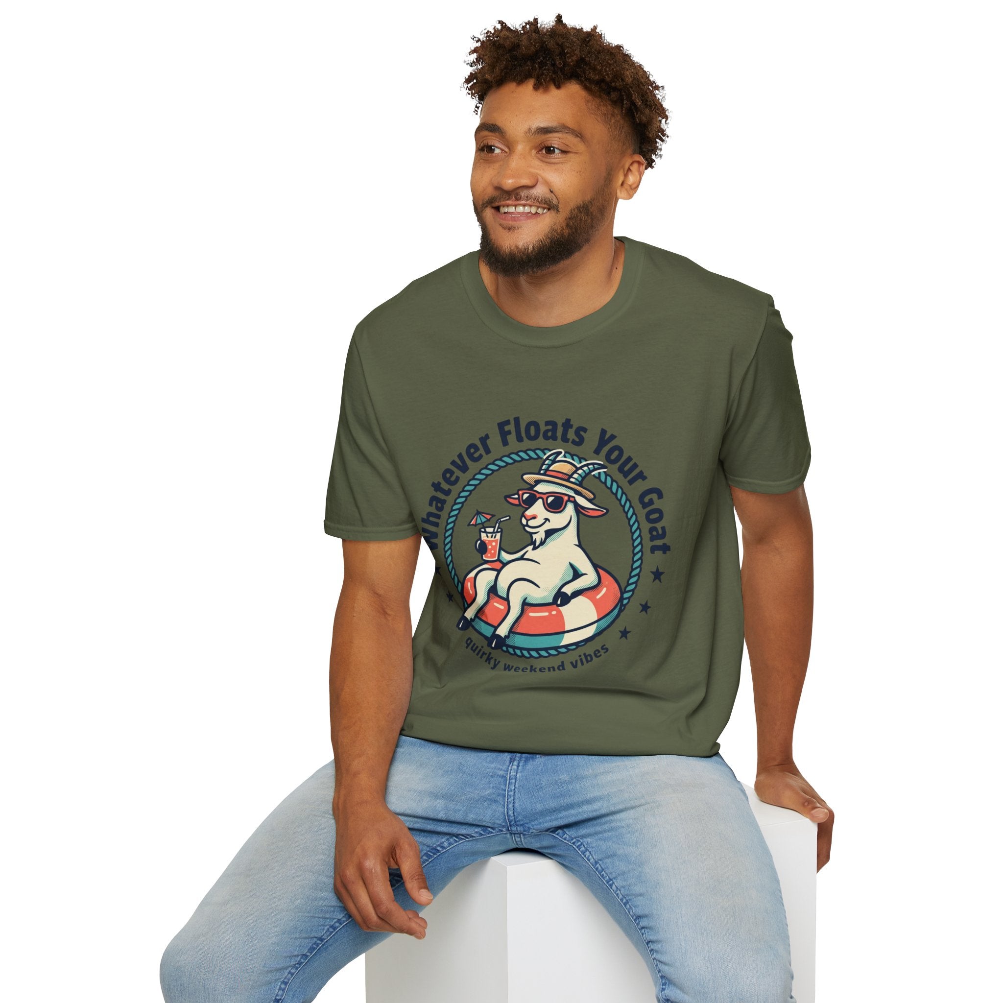Whatever Floats Your Goat Summer Vacation Tee
