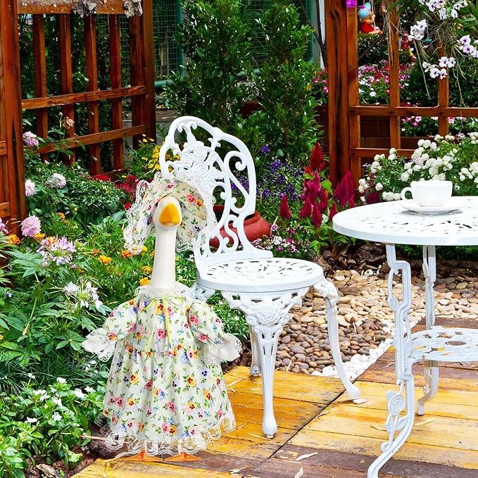 Spring Floral Lolita Porch Goose Outfit