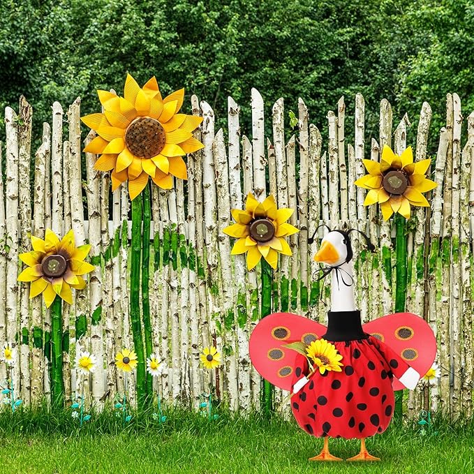 Spring Ladybug & Sunflower Goose Outfit