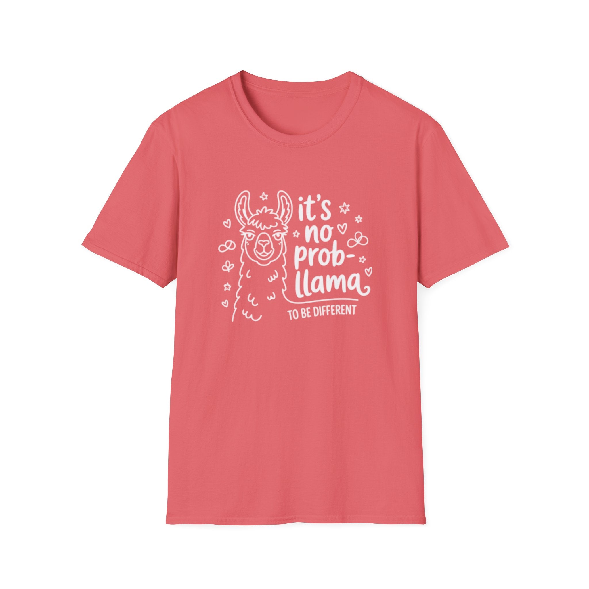 No Prob-llama Autism T-Shirt | Plain Crewneck Tee