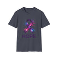 Awareness Ribbon 'Hope' T-Shirt — Purple & Pink Cancer Support Tee