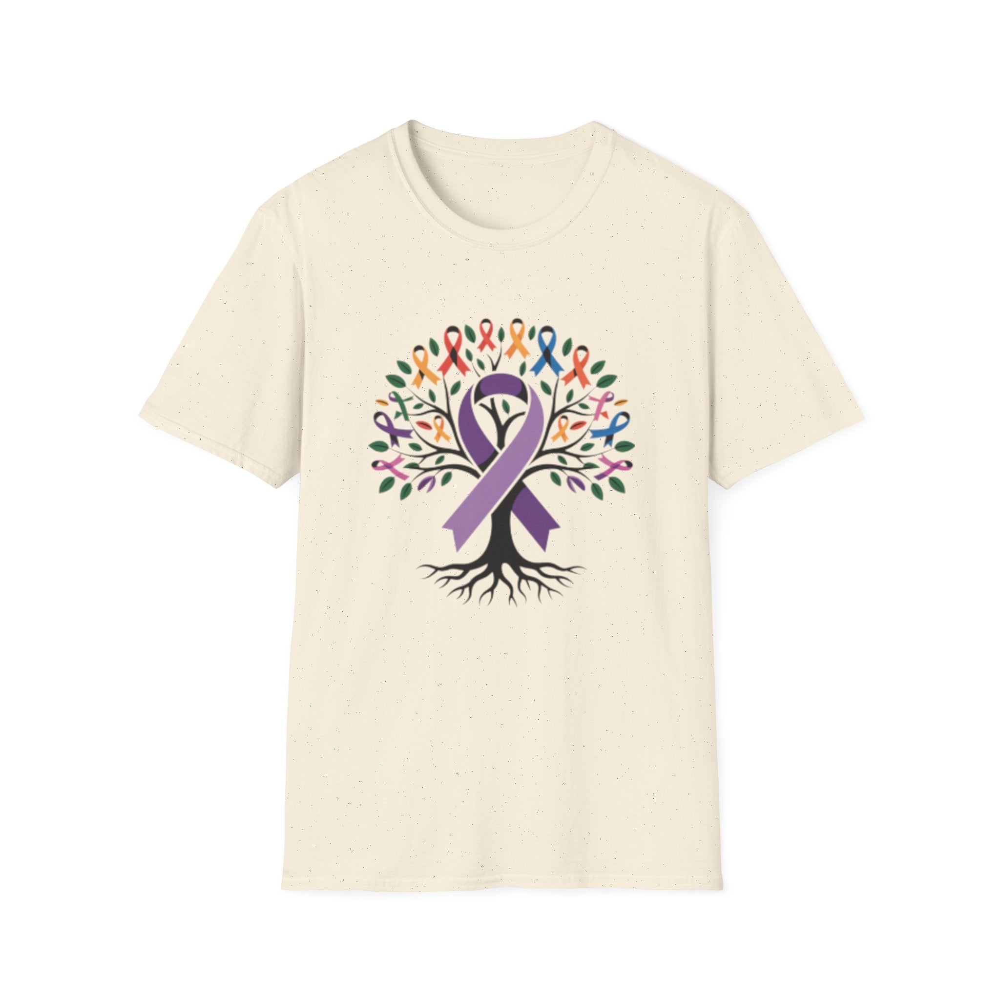 Awareness Ribbon Tree T-Shirt — Multicause Support & Hope Design
